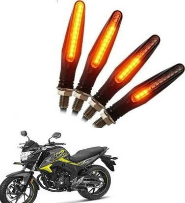 QZ DEVICE Front, Rear LED Indicator Light for Honda, Universal For Bike CB Hornet 160, Universal For Bike(Yellow)