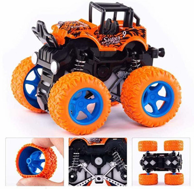 Electro Cloud Monster Truck Push and go Toy 4wd Car(Multicolor)