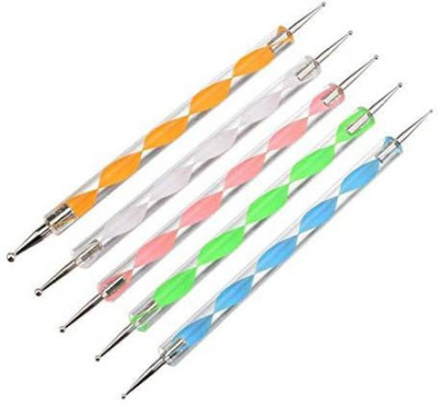 Batricher Double Sided Pottery Ball Stylus Dotting Tool Set For Embossing Pattern Clay Sculpting Nail Art Tool