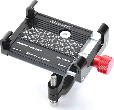 Yellowfin Grip Fixed type Non rotating Bike Mobile Holder(Black)