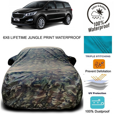 Gavya Car Cover For Kia Grand Carnival (With Mirror Pockets)(Green)