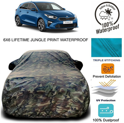 Gavya Car Cover For Kia ceed (With Mirror Pockets)(Green)