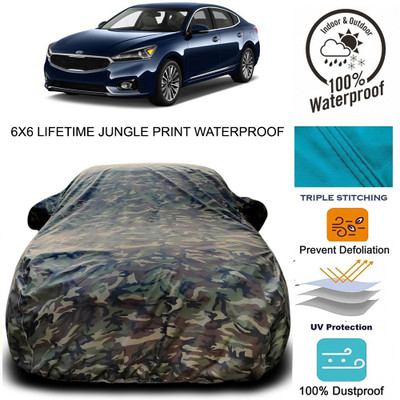 Gavya Car Cover For Kia Cadenza (With Mirror Pockets)(Green)