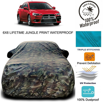 Gavya Car Cover For Mitsubishi Lancer (With Mirror Pockets)(Green)