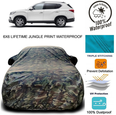 Gavya Car Cover For Mahindra XUV400 (With Mirror Pockets)(Green)