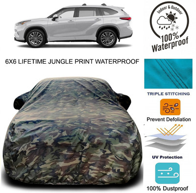 Gavya Car Cover For Toyota Highlander (With Mirror Pockets)(Green)