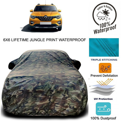 APNEK Car Cover For Renault HBC (With Mirror Pockets)(Green)