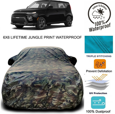 Gavya Car Cover For Kia Soul (With Mirror Pockets)(Green)