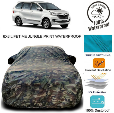 Gavya Car Cover For Toyota Avanza (With Mirror Pockets)(Green)