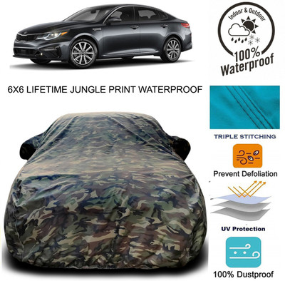HAAMAR Car Cover For Kia Optima (With Mirror Pockets)(Green)