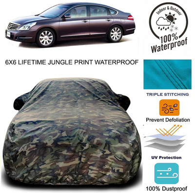 Gavya Car Cover For Nissan Teana (With Mirror Pockets)(Green)