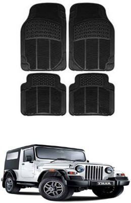 JVG Rubber Standard Mat For  Mahindra Thar(Black)