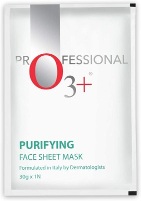 O3+ Purifying Face Sheet Mask Anti Bacterial Cleansing Formula for Oily & Acne Prone Skin Infused with Green Tea(30 g)