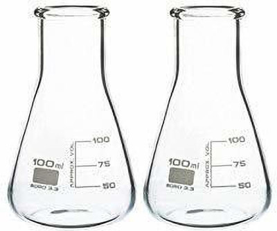 Spylx Erlenmeyer Flask(100 ml, Pack of 2)