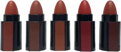 Hilary--Rhoda Ask Me About My Lipstick Matte 5 in 1 Steps Matte Lipstick(Set B, 7 g)