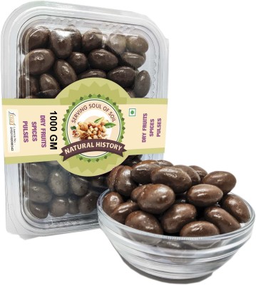 natural history Brand -Almond (Badam) Nutties Choco Flavoured 1000 Gm (Pack Of 1 ) Almonds(1000 g)