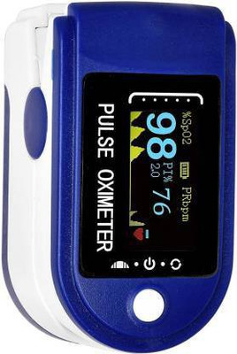 Shop & Shoppee Rotatable Digital OLED Finger Tip Pulse Oximeter SPO2 Blood Oxygen Saturation Monitor Heart Rate Monitor Pulse Oximeter for Daily Use Pulse Oximeter(Blue)