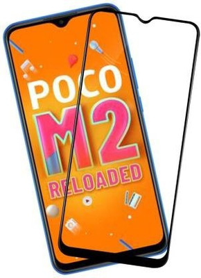 VDAT Edge To Edge Tempered Glass for POCO M2 Reloaded(Pack of 1)