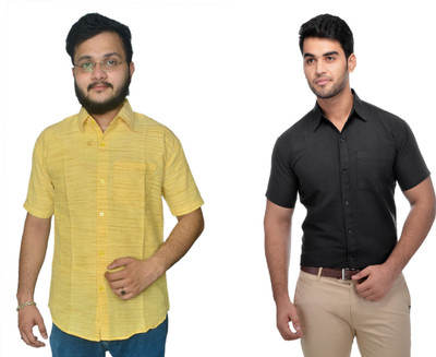 DESHBANDHU DBK Men Striped Casual Multicolor Shirt(Pack of 2)