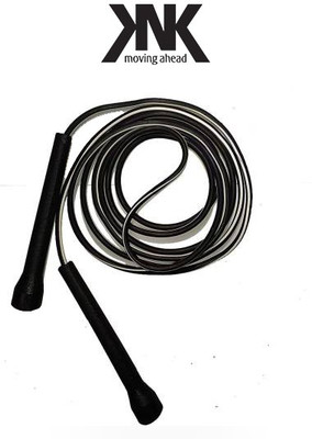 KNK Exclusive Pencil Skipping Rope For Men Women Weight Loss Rope Speed Skipping Rope Speed Skipping Rope(Black, Length: 254 cm)