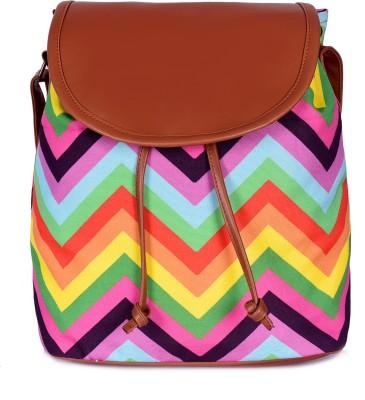 Marissa Multicolor Sling Bag FASHIONABLE PRINTED CANVAS BIG ZIGZAG SLING BAG FOR WOMEN AND GIRLS