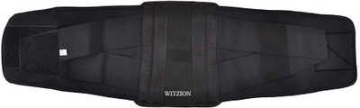 Witzion Contoured Lumbo Sacral Belt for Back Pain Relief & Support Dual Adjustable Straps Back / Lumbar Support(Black)