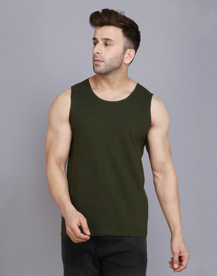 MINISTRY OF FRIENDS Solid Men Round Neck Green T-Shirt