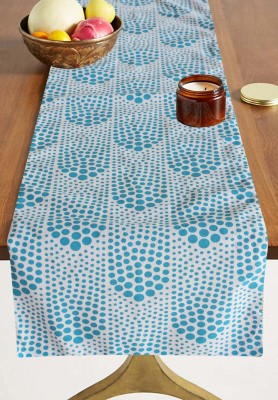 Dekor World Blue 180 cm Table Runner(Cotton)