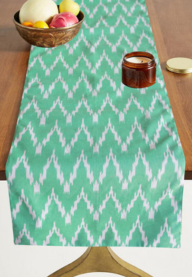 Dekor World Green 180 cm Table Runner(Cotton)