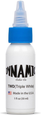 DYNAMIC TRIPLE WHITE INK 1OZ Tattoo Ink(White 30 ml)