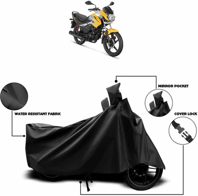AutoGalaxy Waterproof Two Wheeler Cover for Hero(Passion Pro i3S, Black)