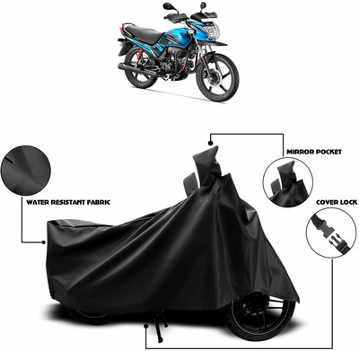 KEDIT Waterproof Two Wheeler Cover for Hero(Black)
