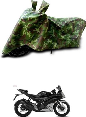 RONISH Waterproof Two Wheeler Cover for Yamaha(YZF R15 Ver 2.0, Green)