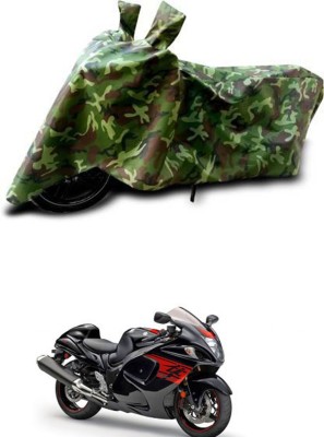 RONISH Waterproof Two Wheeler Cover for Suzuki(GSX R1300 Hayabusa, Green)