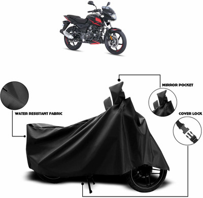KEDIT Waterproof Two Wheeler Cover for Bajaj(Pulsar 180 DTS-i, Black)