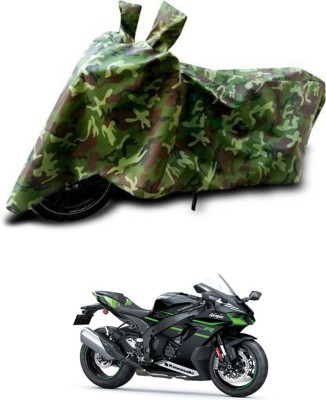 RONISH Waterproof Two Wheeler Cover for Kawasaki(Ninja ZX-10R, Green)