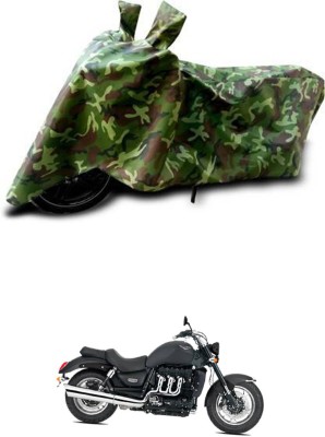 RONISH Waterproof Two Wheeler Cover for Triumph(Rocket III, Green)