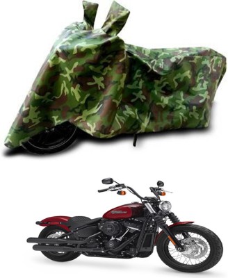 RONISH Waterproof Two Wheeler Cover for Harley Davidson(Street Bob, Green)