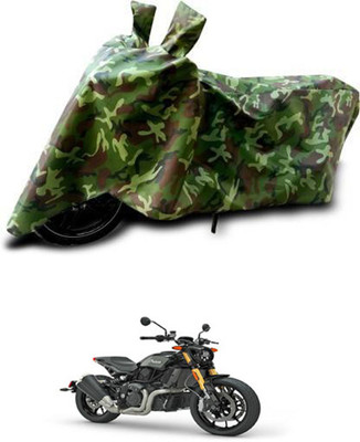 RONISH Waterproof Two Wheeler Cover for Indian(FTR 1200, Green)