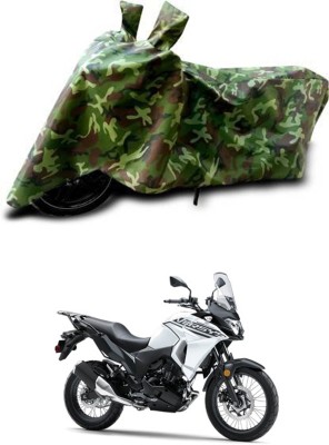 RONISH Waterproof Two Wheeler Cover for Kawasaki(Versys-X 300, Green)