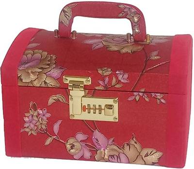 Singaar Make up Box for Pride and Box to Keep Bangles, Jewelry, & Makeup Essentials Things With Numbers Lock Vanity Box Cosmetic Box with One Tray and One Bangles Rod, Number Lock Vanity Box