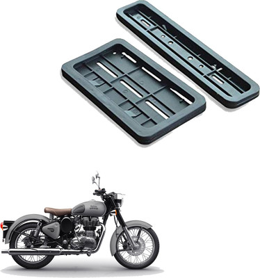 Vagary Bike Number Plate Frame (Standard Size for All Bikes) (Front & Back) -052 Bike Number Plate(Plastic 20 cm  x  7 cm)