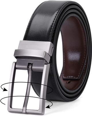 Elite Crafts Men Black Artificial Leather Belt