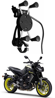Enfield Works X-Grip Mobile Holder With USB Charger For Bike EW-2720 Bike Mobile Holder(Black)