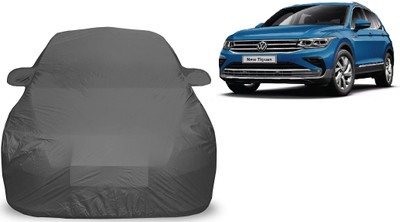 Auto Hub Car Cover For Volkswagen Tiguan (With Mirror Pockets)(Grey, For 2021 Models)