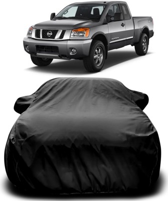 Genipap Car Cover For Nissan Titan (With Mirror Pockets)(Black)