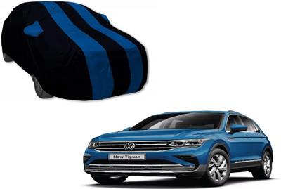Auto Hub Car Cover For Volkswagen Tiguan (With Mirror Pockets)(Black, Blue, For 2021 Models)