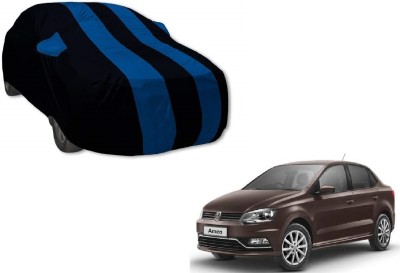 Auto Hub Car Cover For Volkswagen Ameo (With Mirror Pockets)(Black, Blue, For 2020 Models)