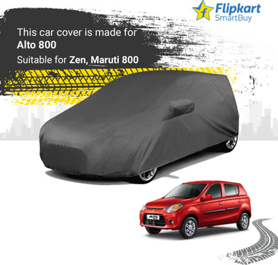Flipkart SmartBuy Car Cover For Maruti Suzuki Alto 800 (With Mirror Pockets)(Grey)