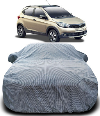 APNEK Car Cover For Tata Tiago NRG (With Mirror Pockets)(Black, White)